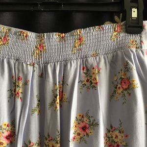 Wide Leg Floral Pants